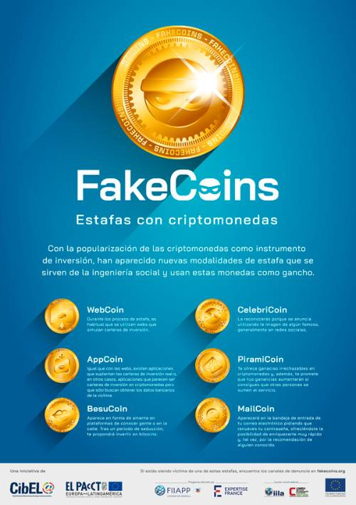 Cartel Estafas Criptomonedas